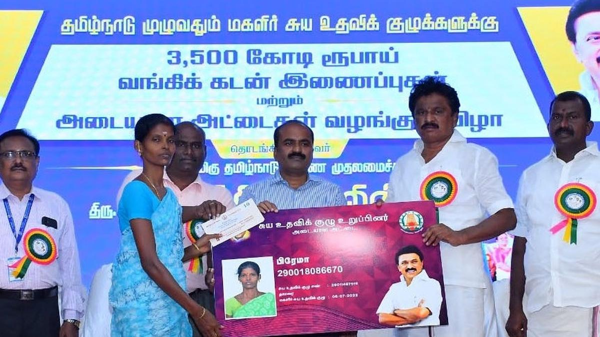 Loans disbursed to self-help groups in southern districts