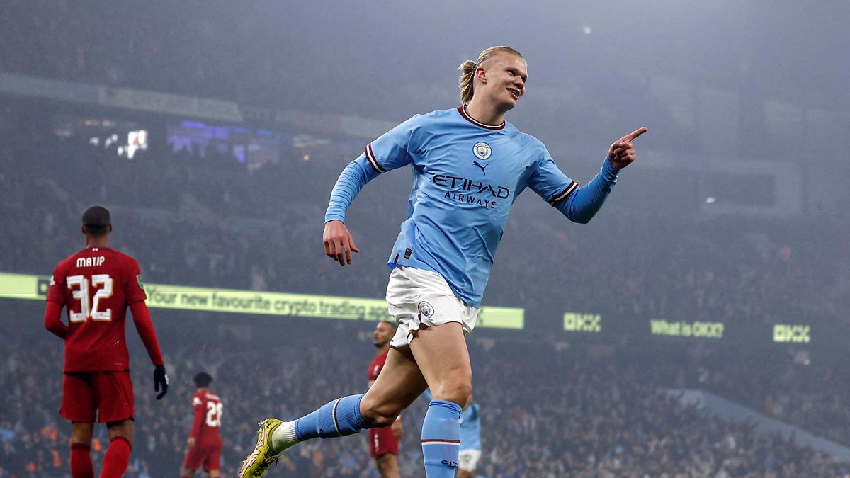 Haaland back in the spotlight as Man City beats Liverpool 3-2 in League Cup