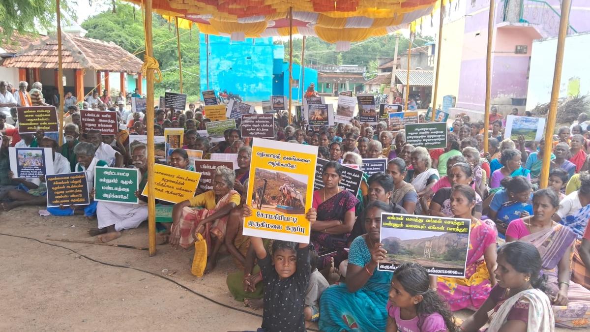 Protest held against tungsten mining at Chinnakarpurapatti village