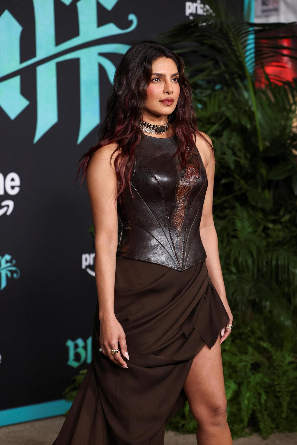 Cast member and producer Priyanka Chopra Jonas attends the world premiere of the film ‘The Bluff’ in Los Angeles, California, U.S., February 17, 2026.