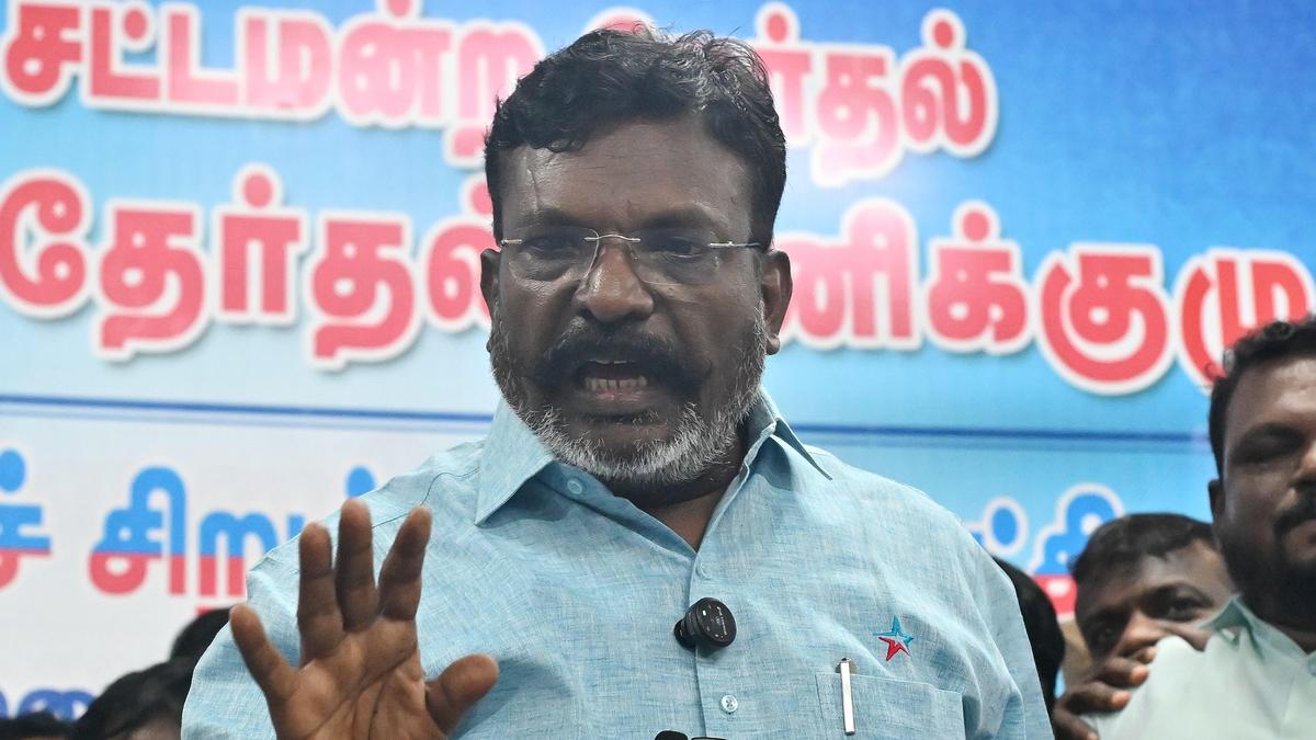 VCK chief Thirumavalavan denies knowledge of ‘AIADMK deliberations’ proposing him as CM candidate