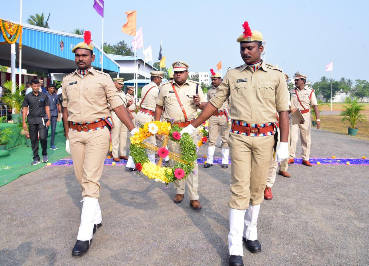 SP distributes cheques to kin of police officials who died on duty