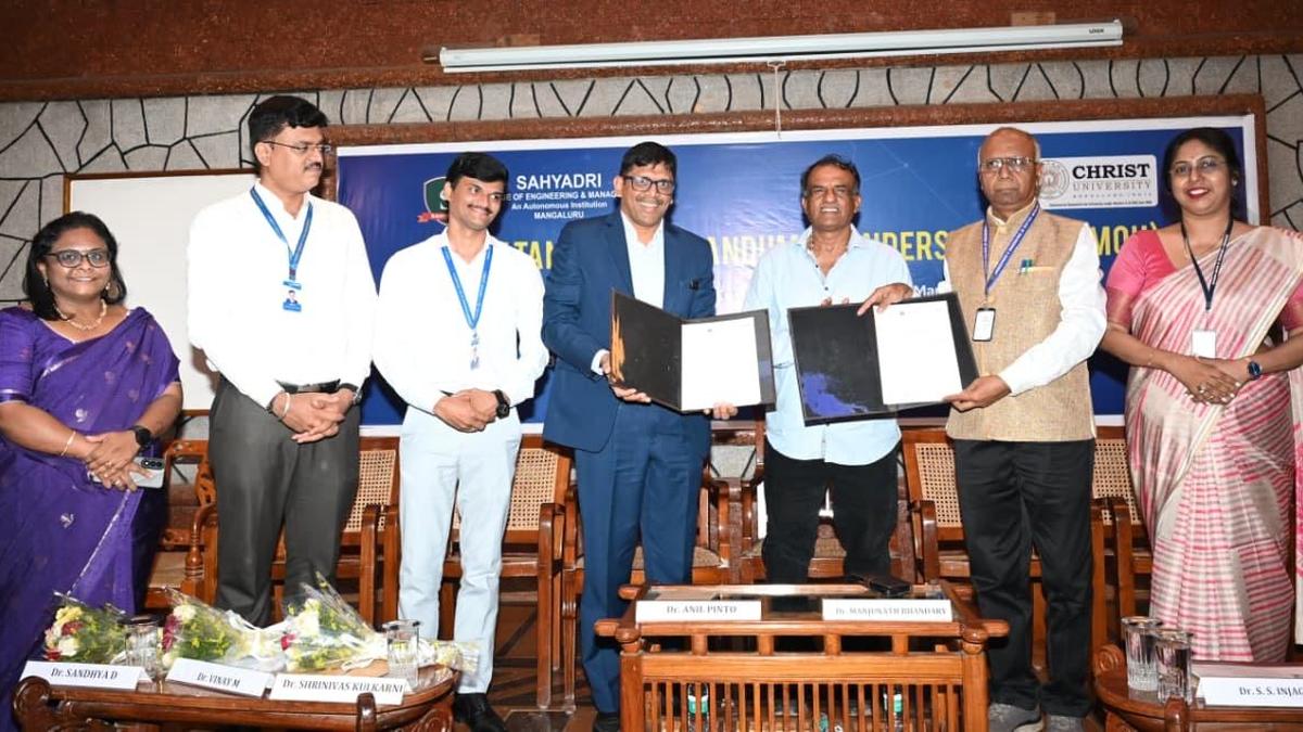 Sahyadri Engineering College, Christ (Deemed-to-be-University) sign MoU