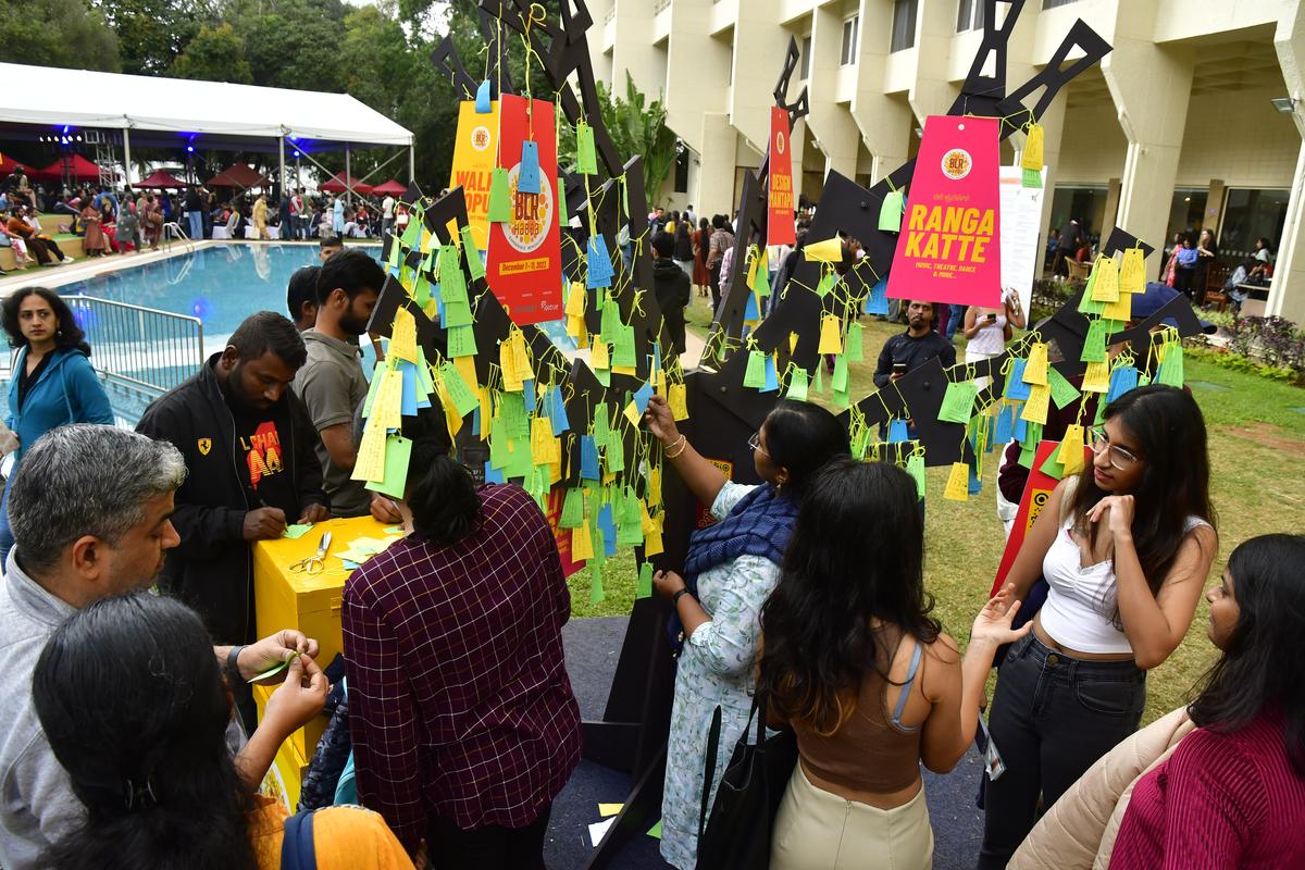 People attending the 12th Edition Bangalore Literature Festival. 