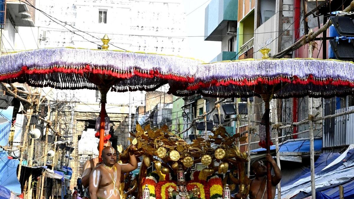 Govindaraja Swamy rides Kalpa Vriksha, Sarvabhoopala Vahanams