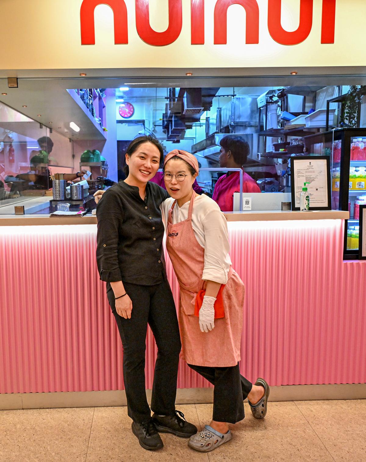 Ji Hye Ahn and Junghak Lee at their newly opened Korean restaurant Nuinui in Visakhapatnam. Ji Hye Ahn and Junghak Lee at their newly opened Korean restaurant Nuinui in Visakhapatnam.