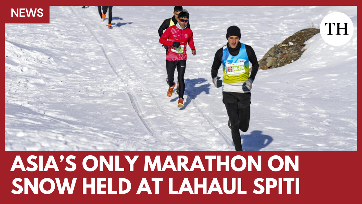 Watch: Asia's only marathon on snow held at Lahaul Spiti The Hindu