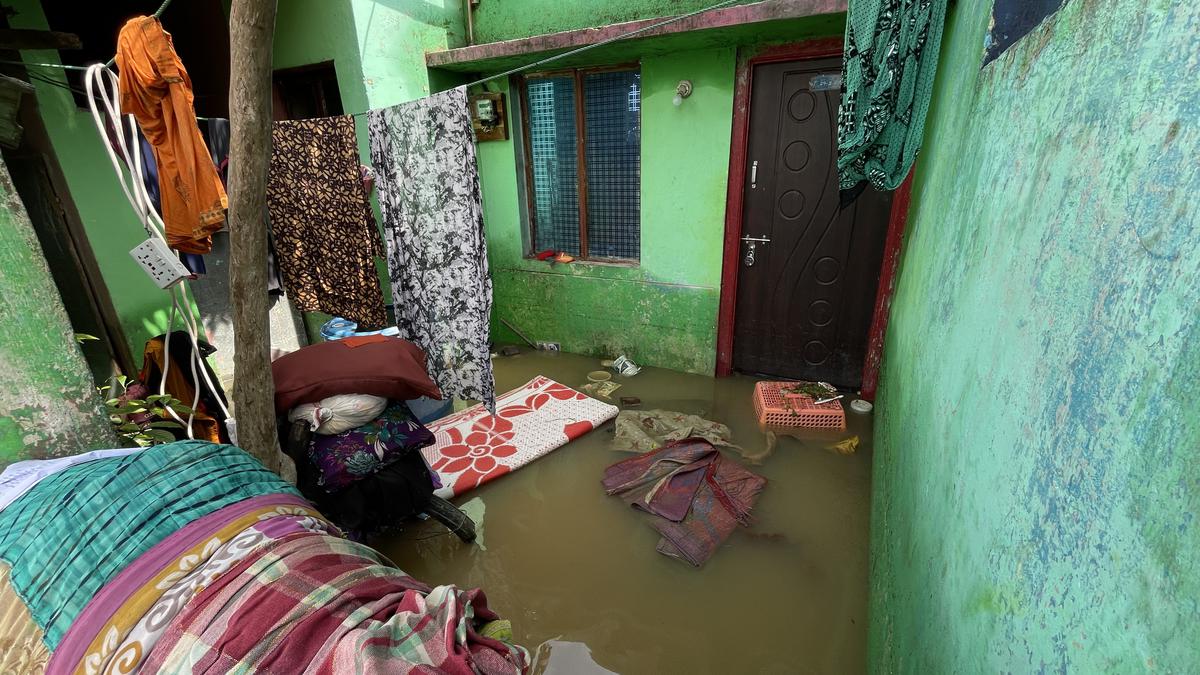 At Beedi Colony in Channapatna of Ramanagara district, over 200 houses were flooded.