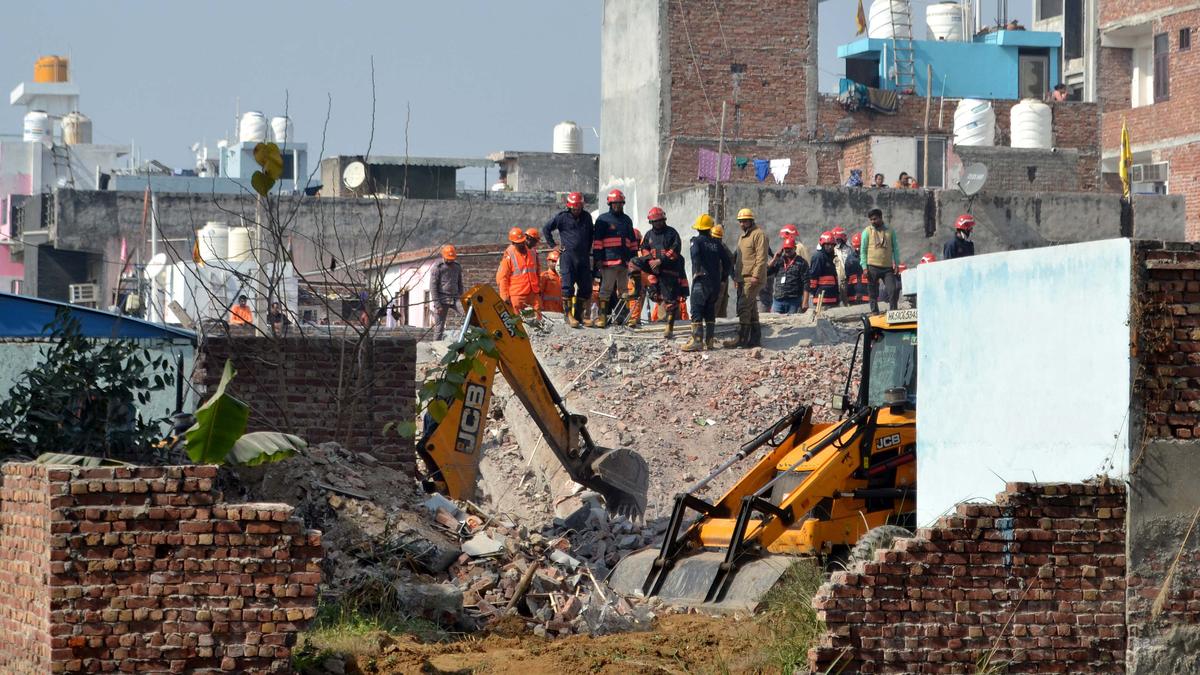 Four of family rescued in Delhi’s Burari building collapse incident