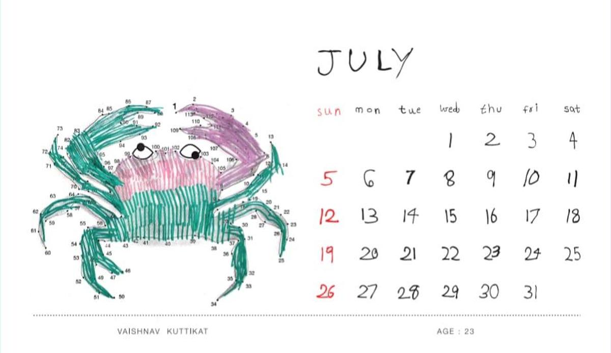 A page from the Autism Club calendar 