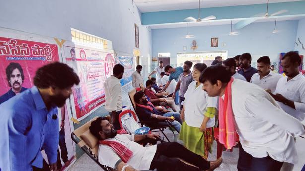 JSP leaders donate blood to mark Pawan Kalyan’s birthday