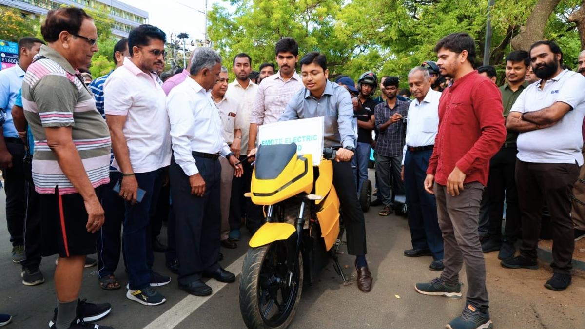 Coimbatore marks World EV Day with rally on Race Course Road The Hindu