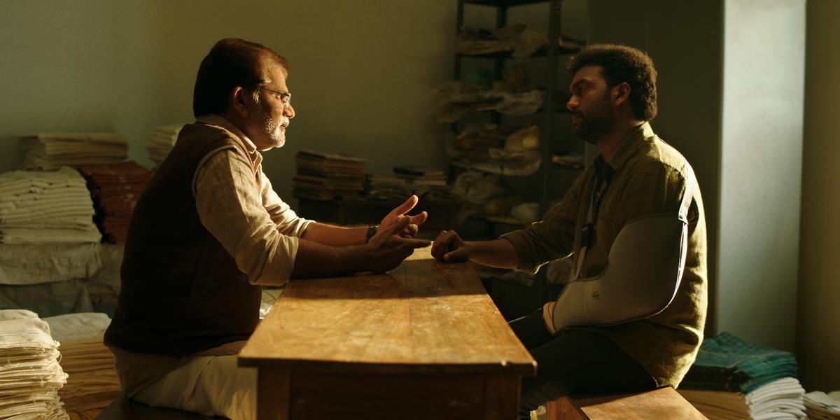 Anu K Aniyan and James Elia in a still from Porul