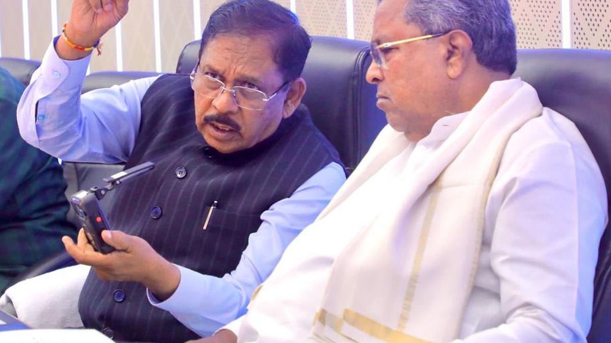 Home Minister says Karnataka has no funds as CM has used money to offer free food and other benefits, later claims he was joking