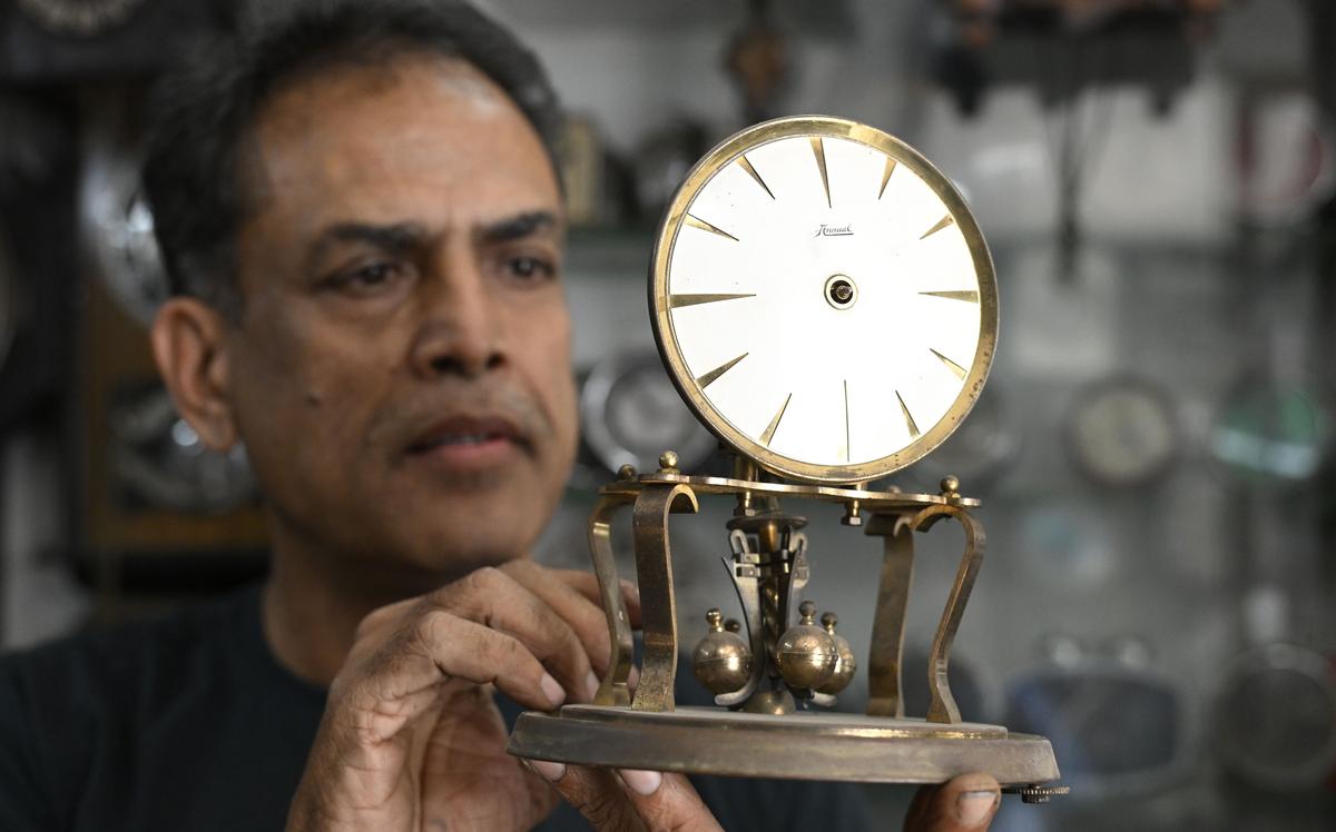 Aseef Ismail also collects vintage clocks. 