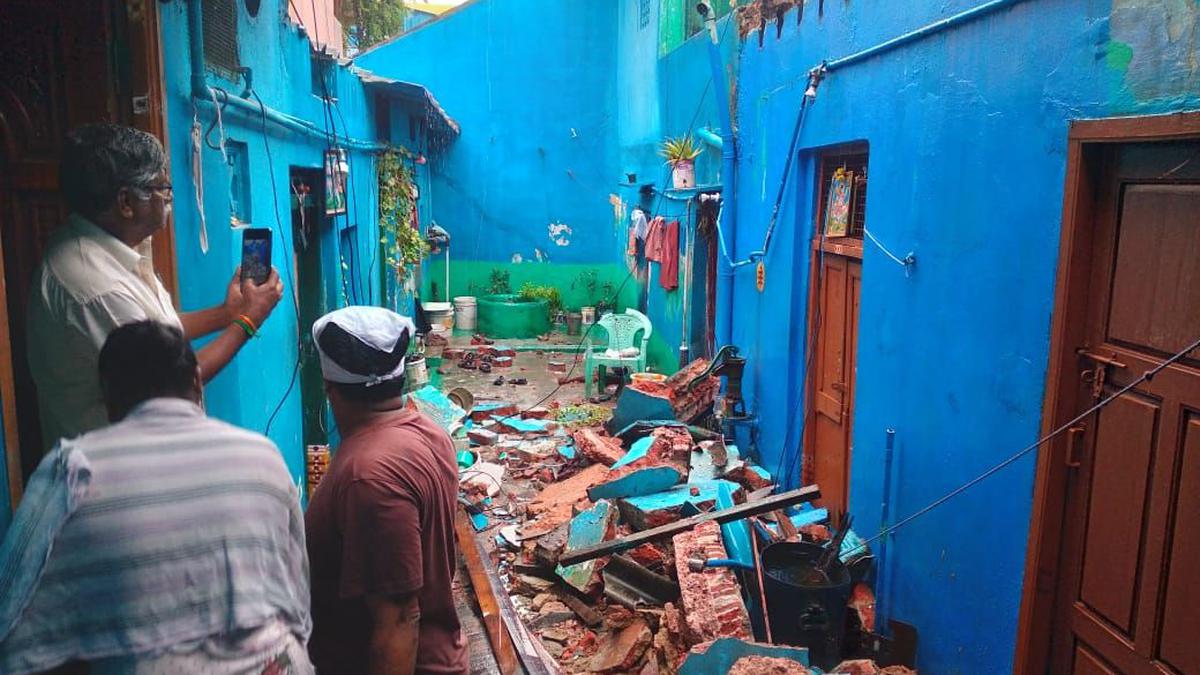 T.N. rains | Chennai woman killed as concrete slab collapses at ...