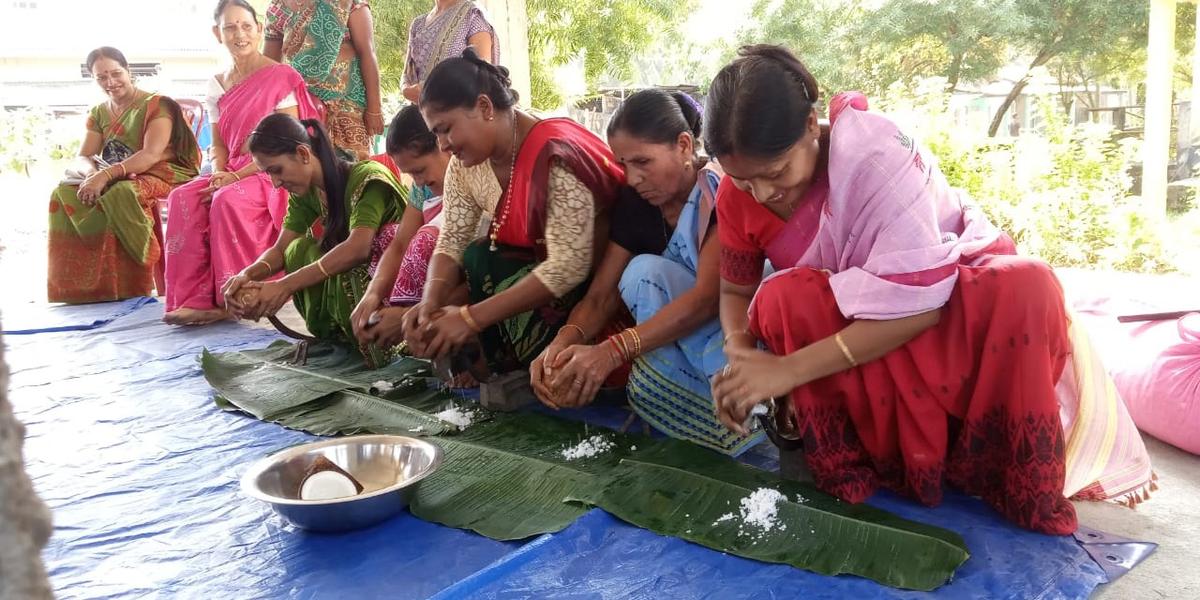 The ‘hargila army’ observe a baby shower ritual for greater adjutant storks at Hathiatol Temple in Pacharia village near Guwahati.