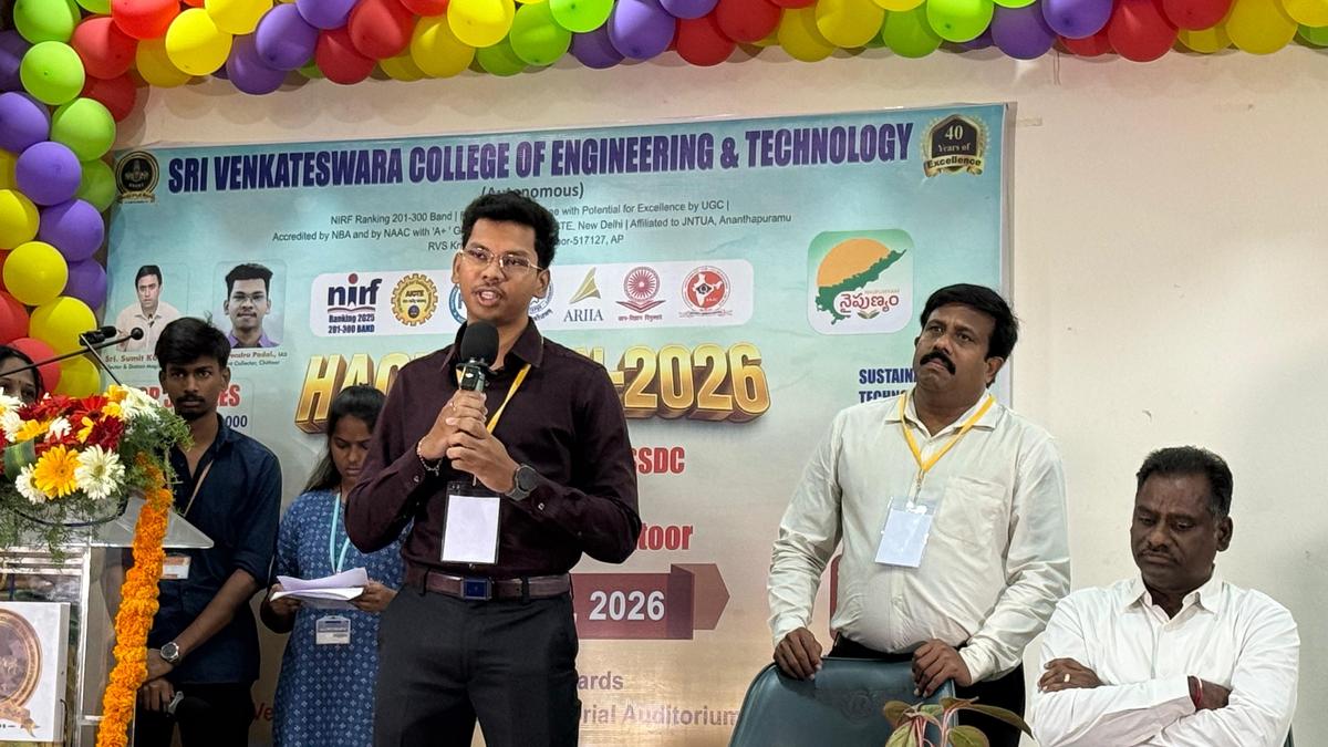 30 teams participate in Hackathon 2026 in Chittoor