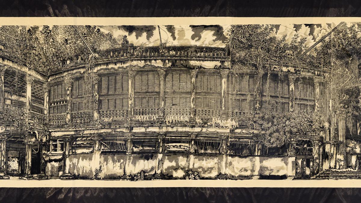 French artist Thomas Henriot draws lines that move through light, time and memory