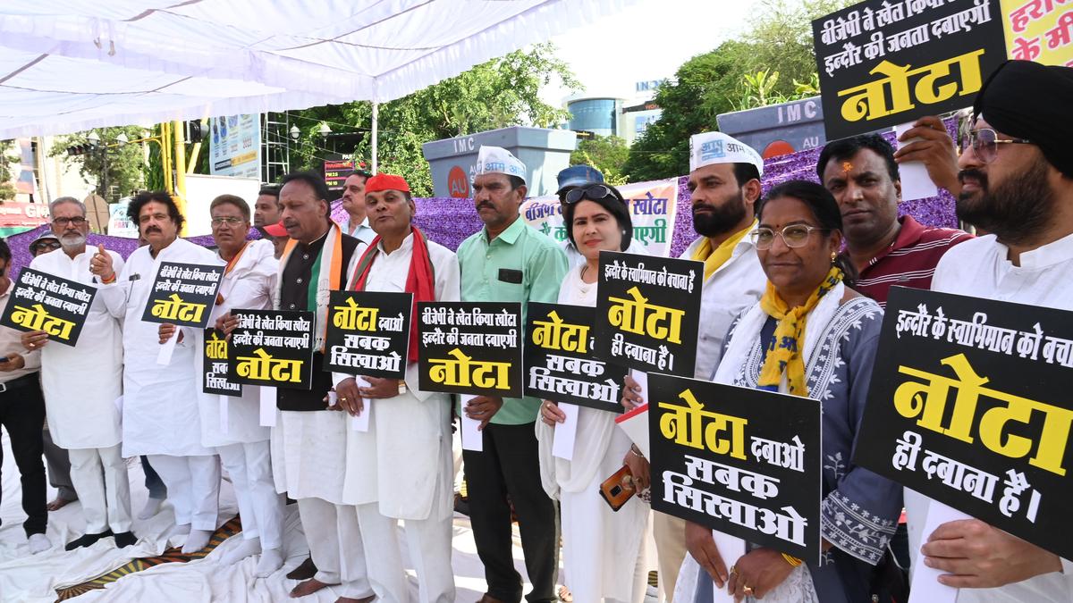 Congress calls for NOTA in Indore after setback over nominee