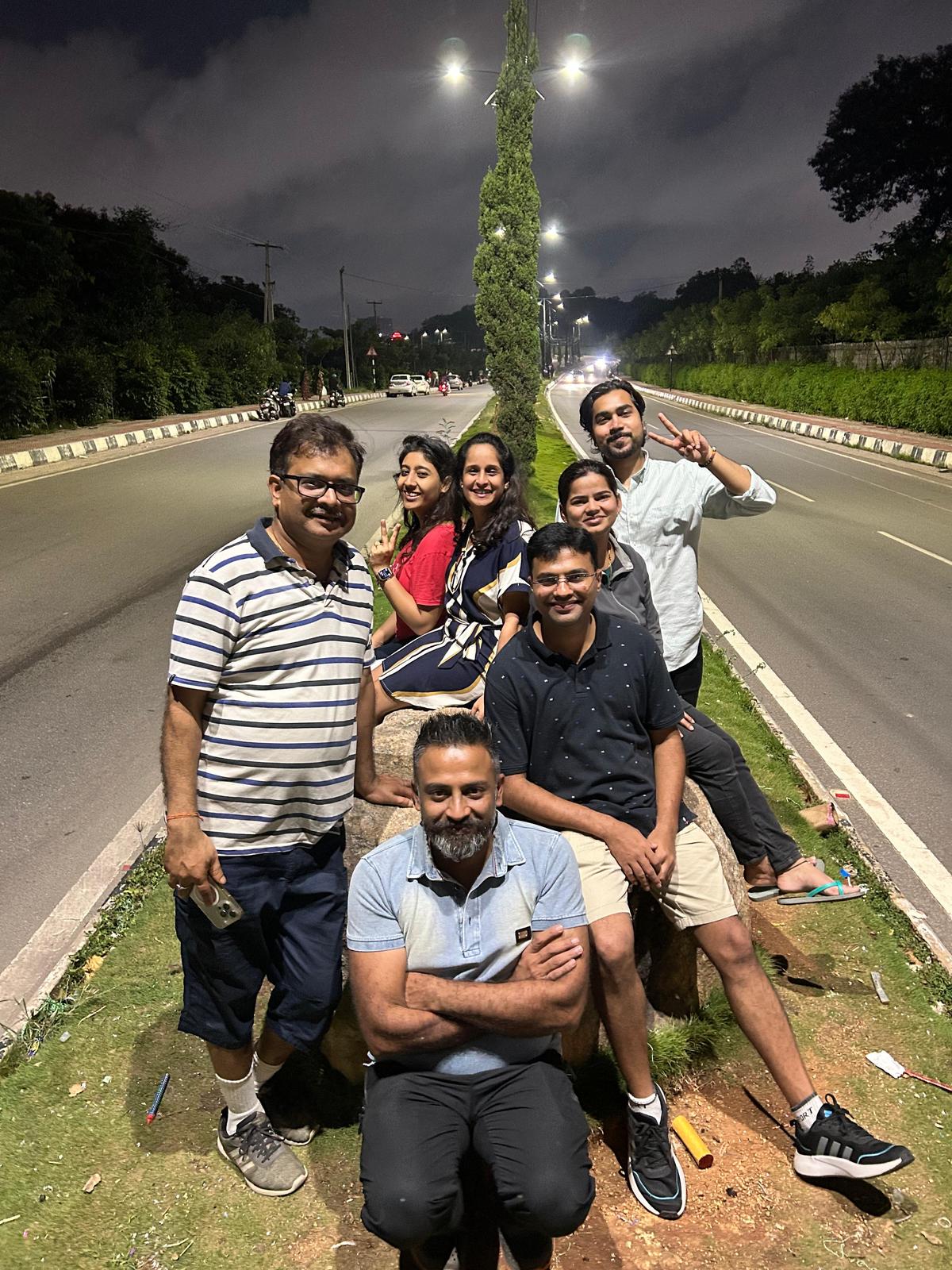 Shibani Marathe (centre) celebrates her birthday with Buzz buddies in Hyderabad.