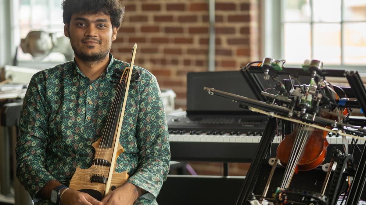 Meet Raghavasimhan Sankaranarayanan’s robotic violinist ‘Hathaani’