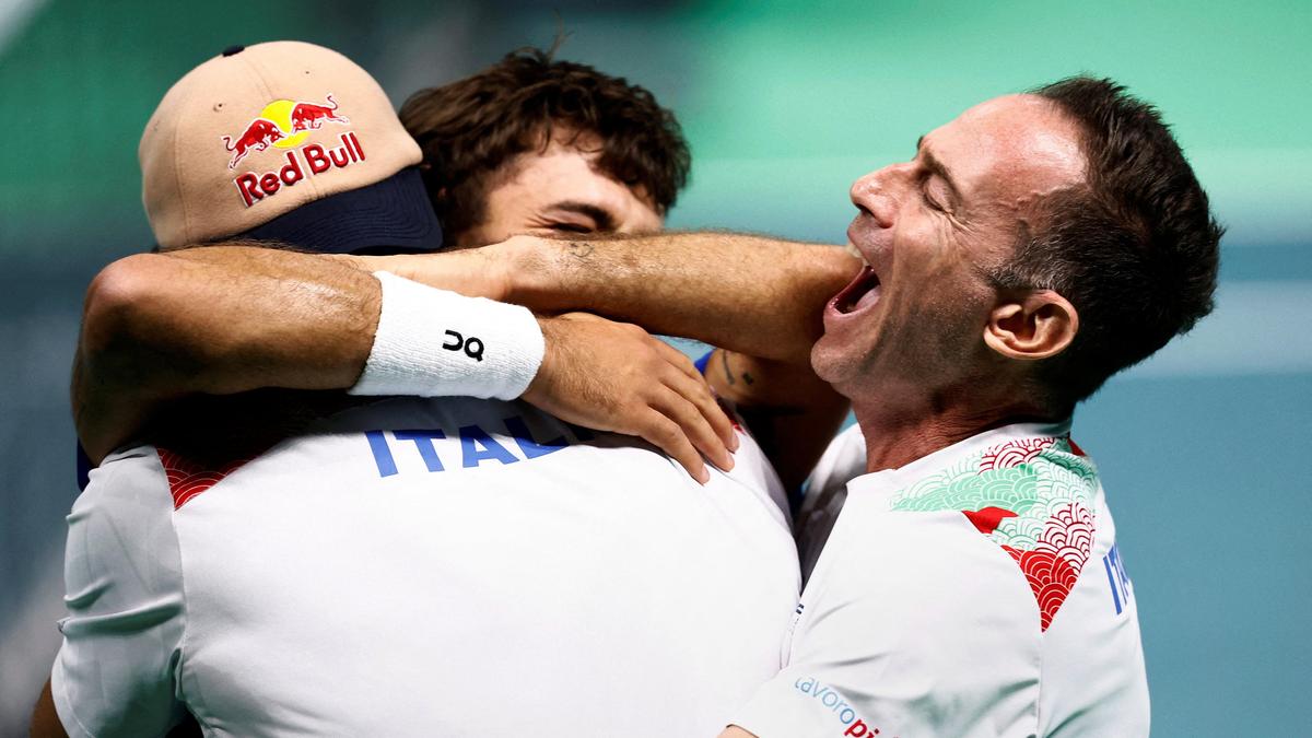 Battling Cobolli sends holders Italy into Davis Cup final