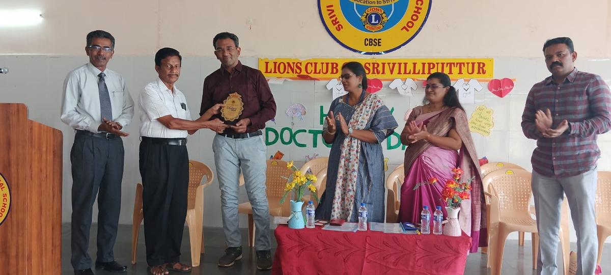 National Doctors’ Day was celebrated at Srivi Lions International School, Srivilliputhur.