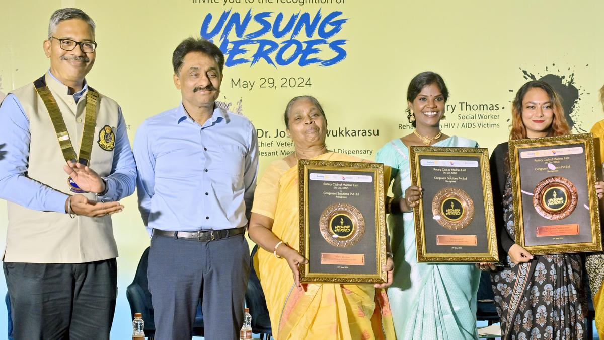 Three women achievers recognised as Unsung Heroes - The Hindu