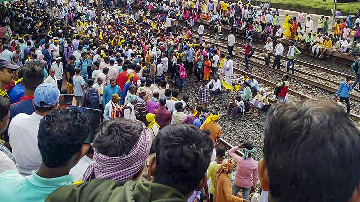 Rail blockade by Kurmis underway in Jharkhand, practice providers partially affected