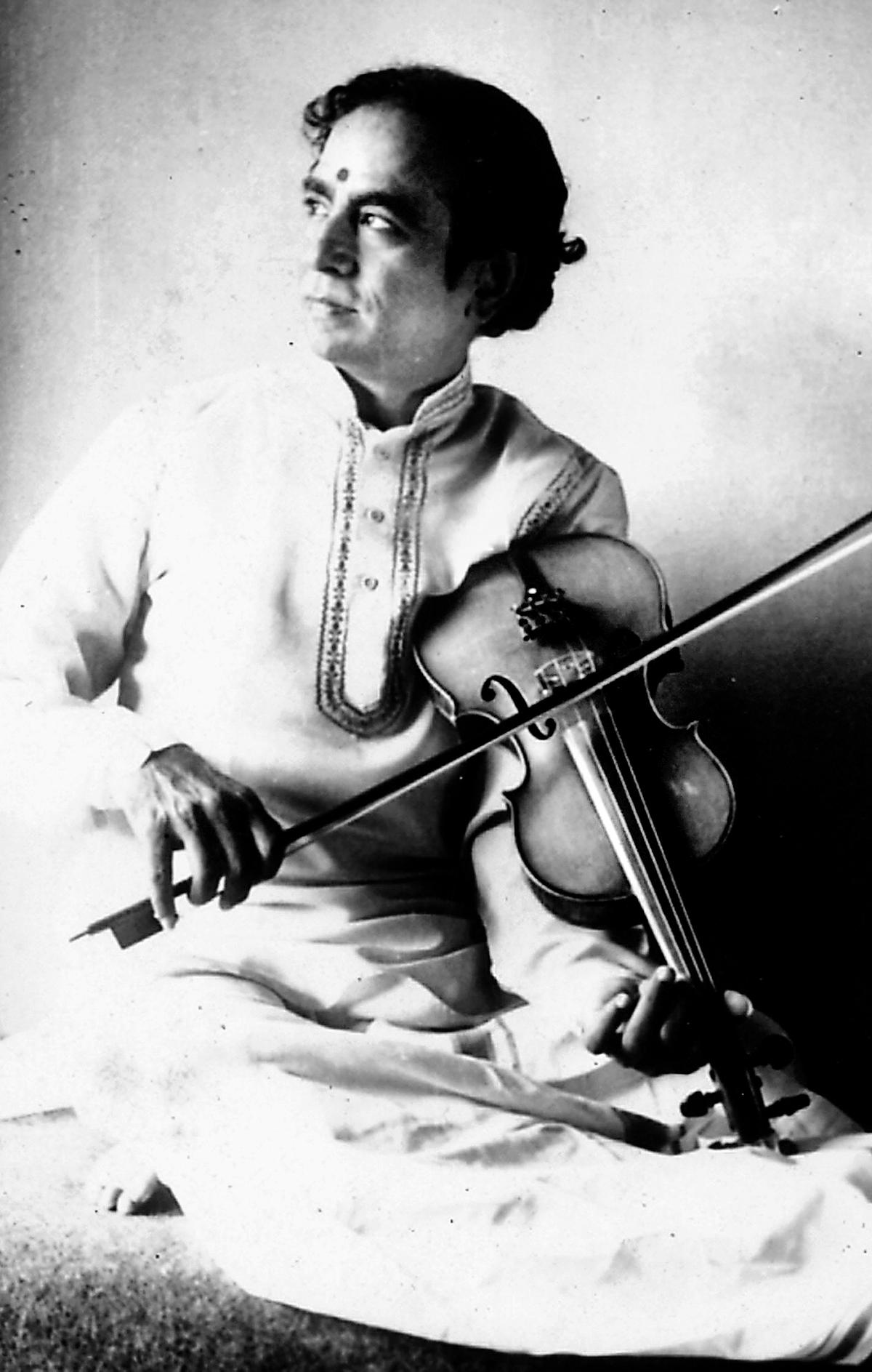 Violin maestro Lalgudi Jayaraman. Photo : Special Arrangement