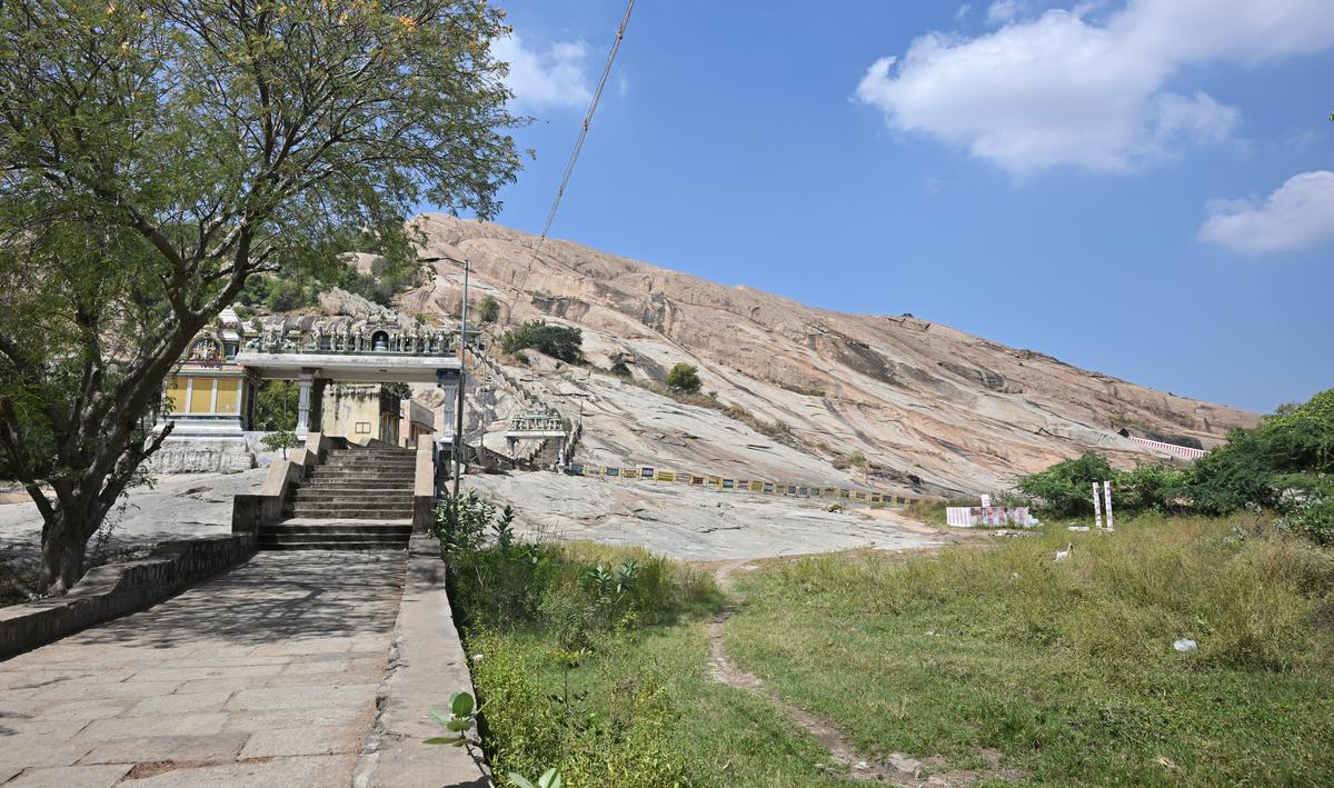 Different takes: The Thiruparankundram hill is famous for the Subramanya Swamy Temple. The Muslims claim that the hill is called ‘Sikkandar Malai’, after a Fakir named ‘Sikkandar’ who lies buried at its top.