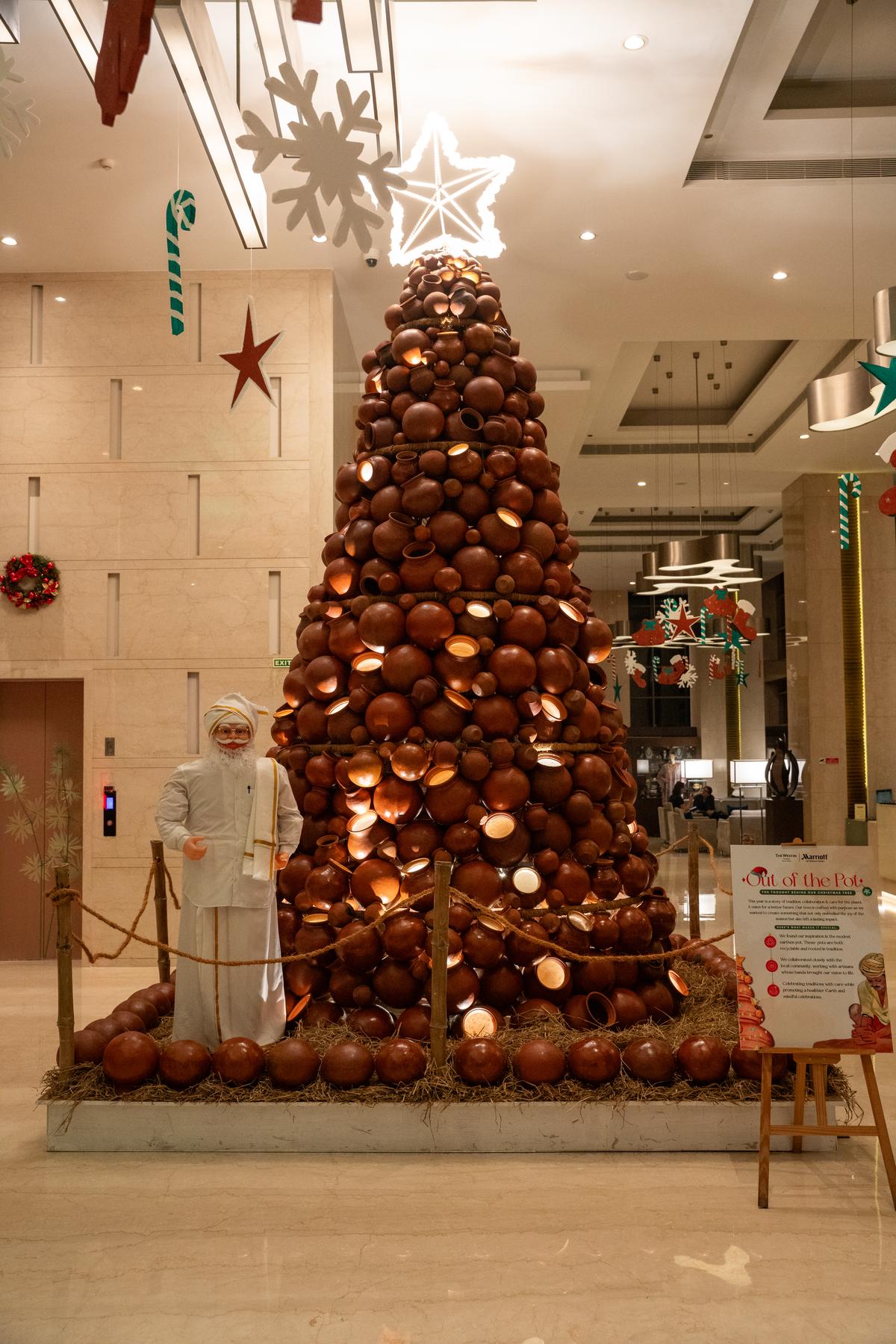 Christmas tree at Westin Chennai Velachery