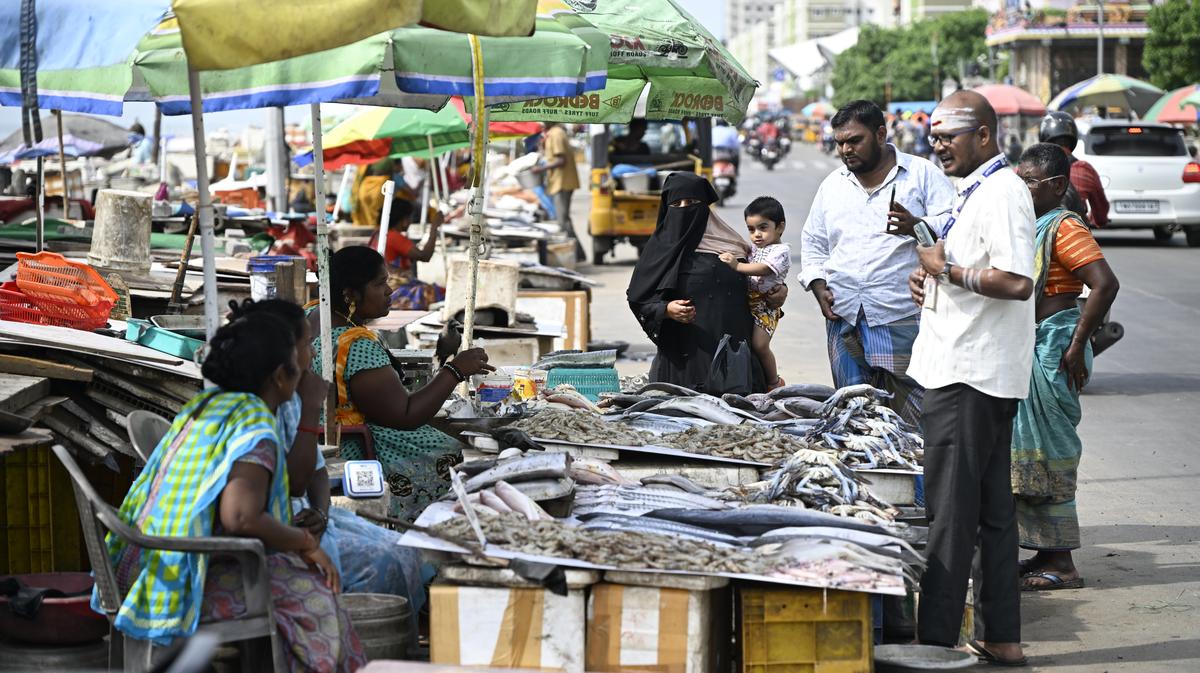 Nochikuppam fish market Nochikuppam fish market
