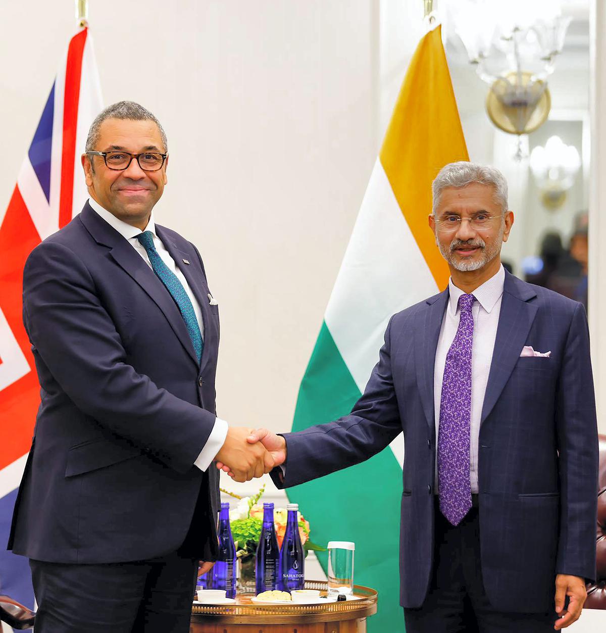 Jaishankar holds talks on India-U.K. relations with Britain’s Foreign Secretary