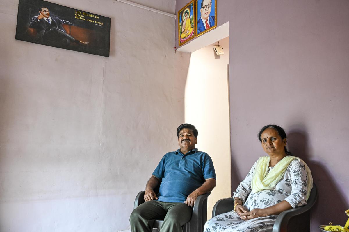 Amruta and Arun Waghmare who reside near the Kranti Stambh of Mahad Satyagraha in Mahad district of Maharashtra.