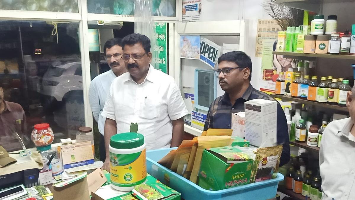 Vigilance, Ayush Officials Raid Ayurvedic Medical Shops in A.P., Seize Drugs Worth ₹61 Lakh