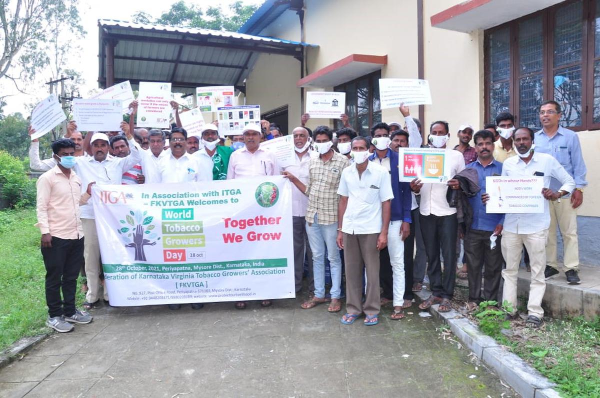  World Tobacco Growers Day was celebrated by Federation of FCV Tobacco Growers Association of Karnataka at Periyapatna.