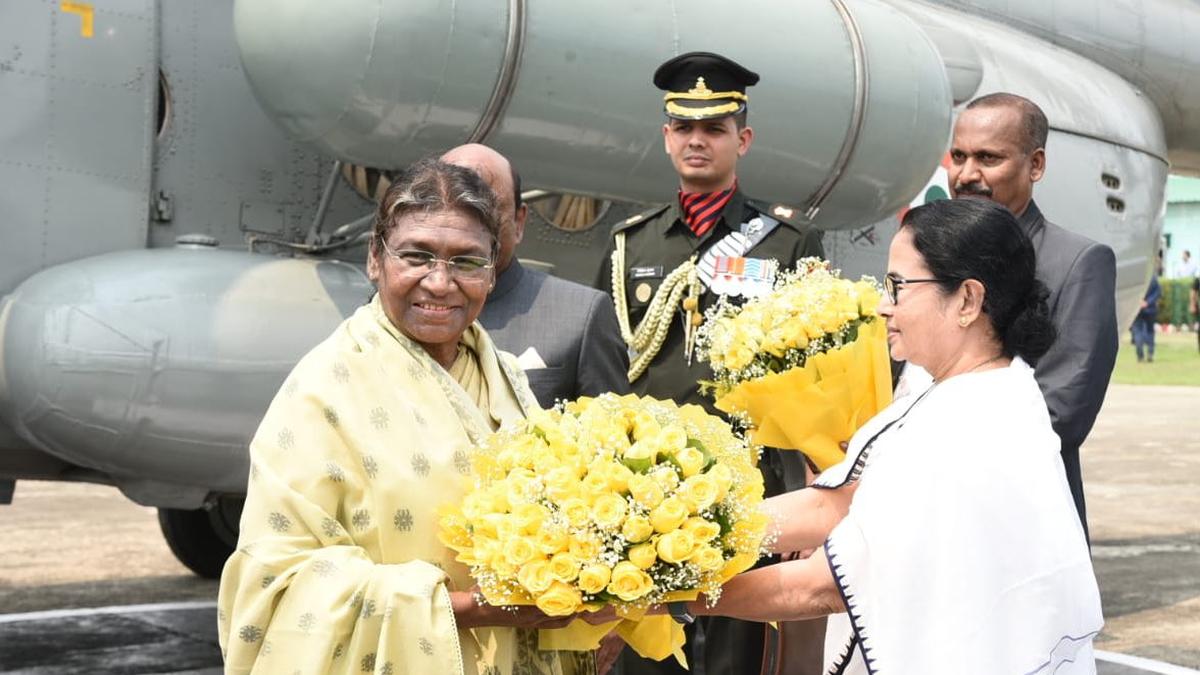 President Droupadi Murmu arrives in Kolkata for two-day Bengal visit