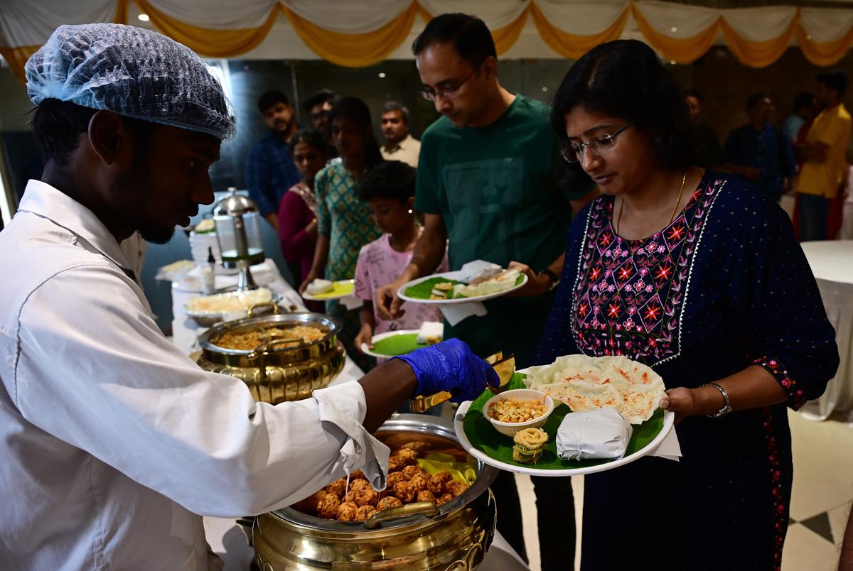 Participants savouring the classic Chennai snacks