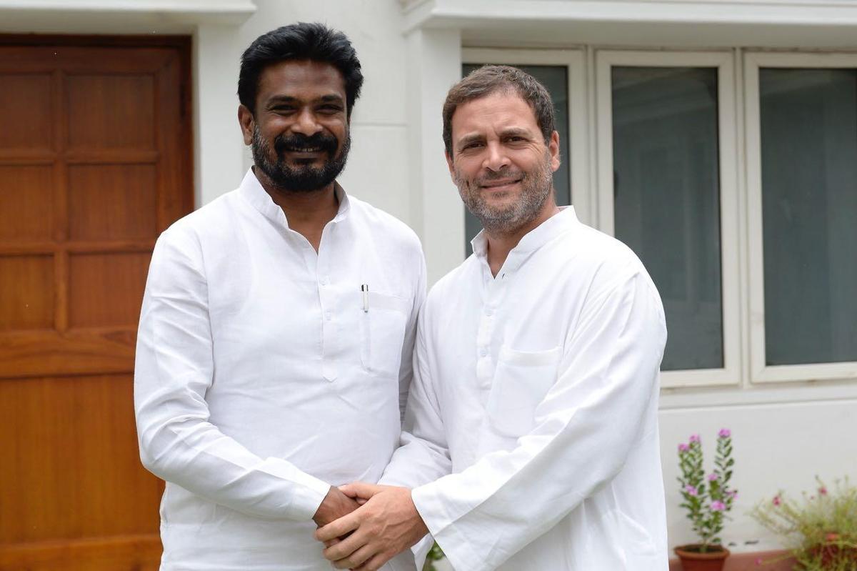 आंध्र प्रदेश: राहुल गांधी के साथ एआईसीसी सचिव क्रिस्टोफर तिलक। व्यवस्था