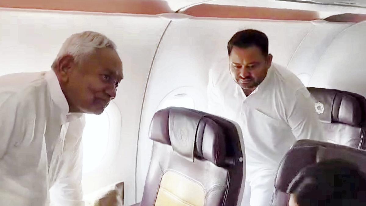 Nitish, Tejashwi leave for Delhi on same flight