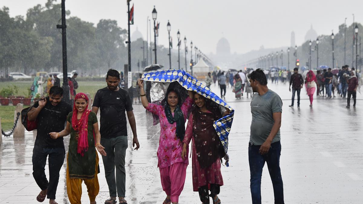 Rain brings relief from intense heat in Delhi