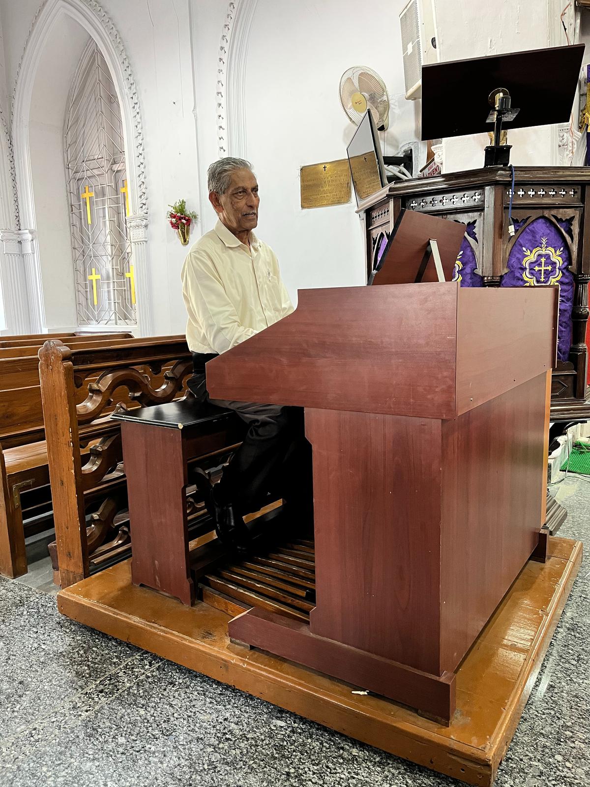 Henry Jaganathan now plays the organ after his father I Jaganathan’s demise