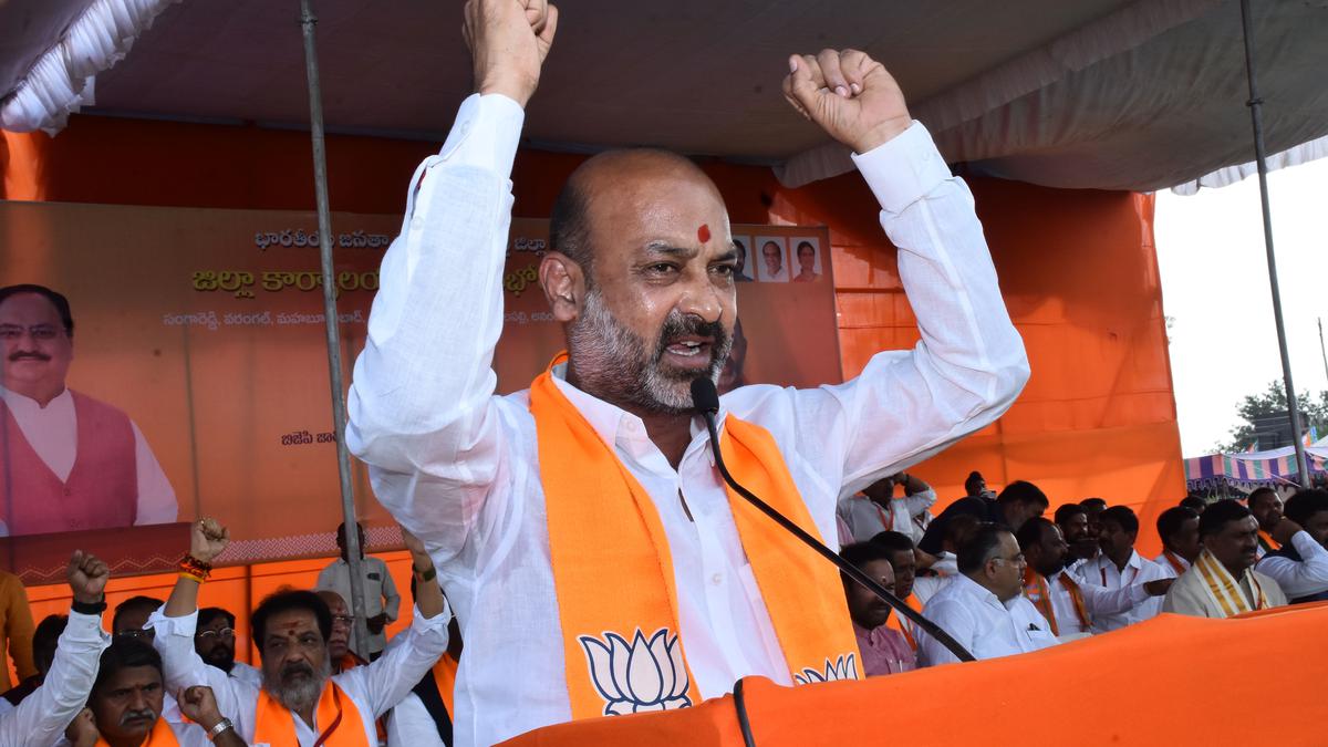 BJP Telangana chief Bandi Sanjay taken into custody amid high tension