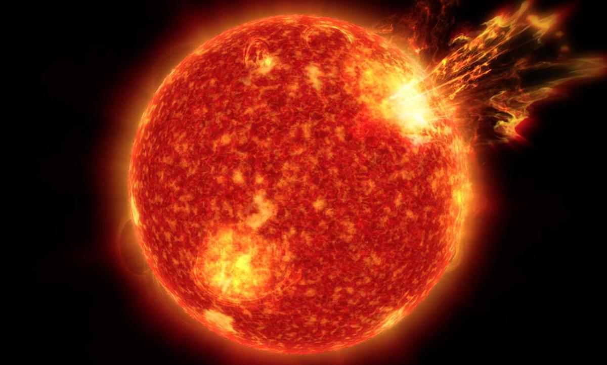 IIA scientists trace the source of solar burst which occurred in 2013