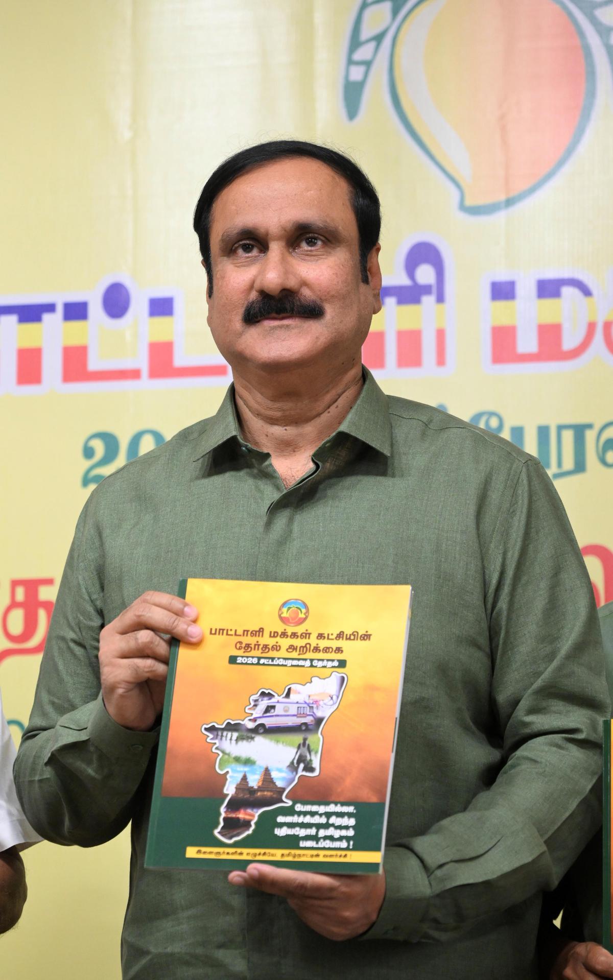 T.N. Assembly election: PMK poll manifesto calls for T.N. govt. to carry out caste census