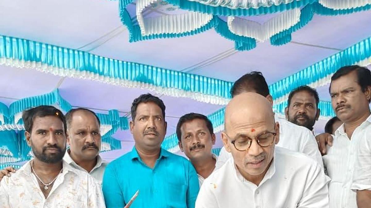 Foundation stone laid for ₹47.85-crore project to draw water from Khachur Barrage for Sedam in Karnataka