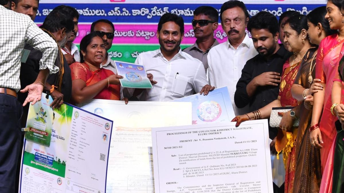CM bestows full ownership rights to beneficiaries of assigned lands in Andhra Pradesh