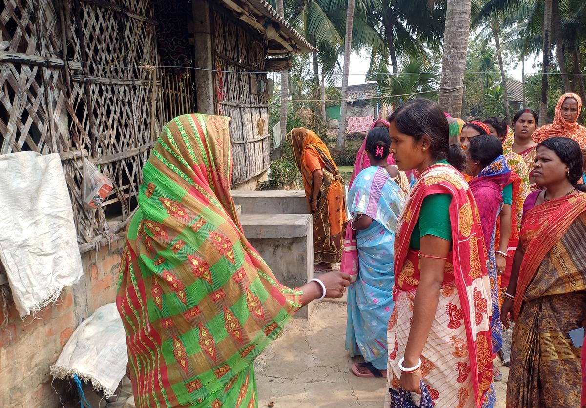 A group of women in Sandeshkhali.